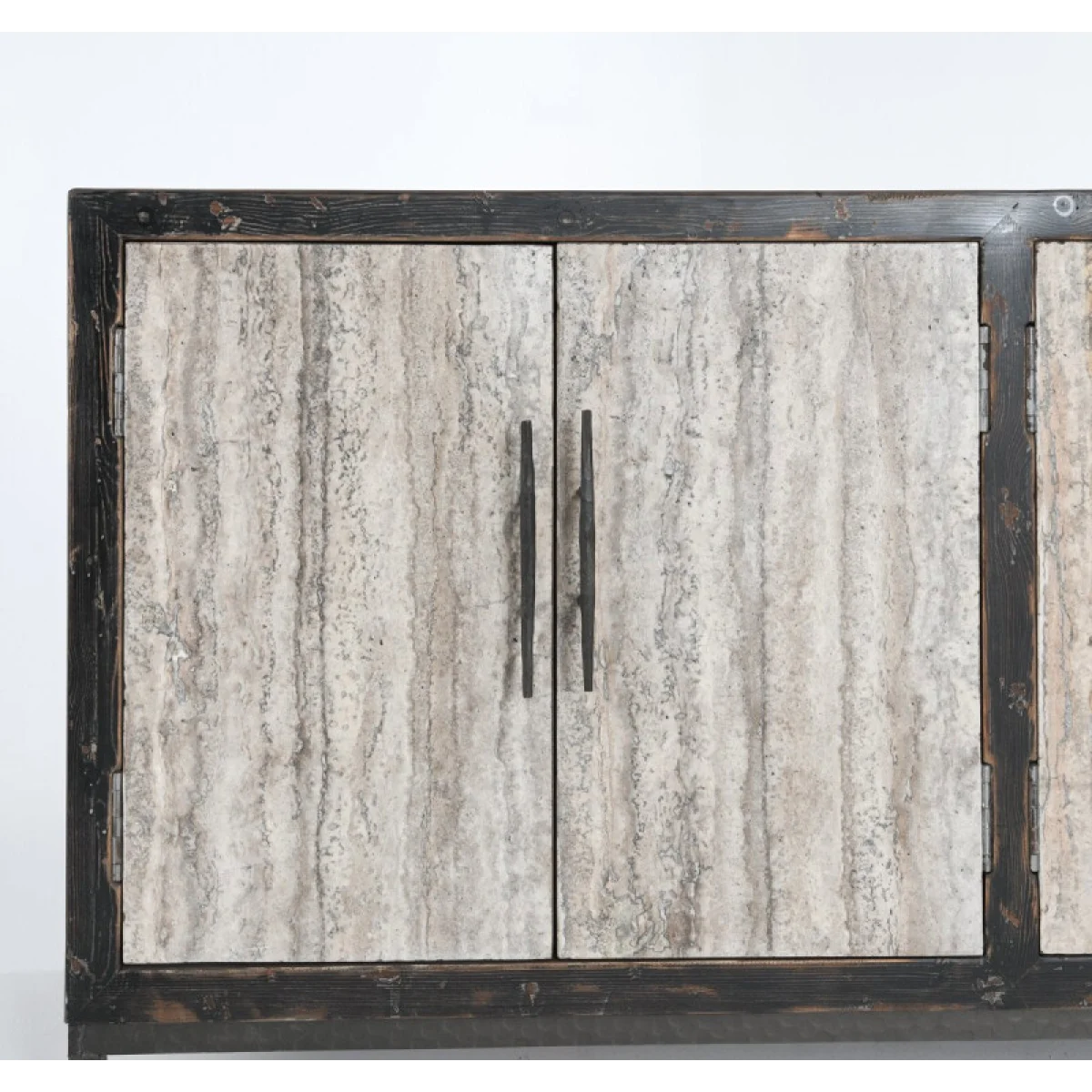 Lisbon Solid Wood 6dr Cabinet Dining Storage black 10