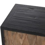 Anton Solid Wood 4dr Cabinet Dining Storage black 20