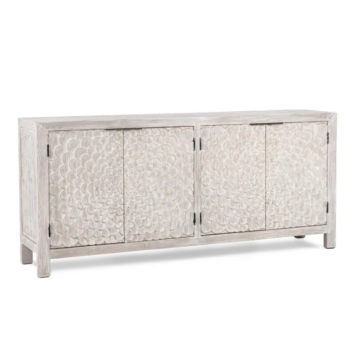 Astrid Solid Wood 4dr Cabinet Dining Storage Classic Home 4
