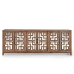 Arley Solid Wood 6dr Cabinet – Brown Dining Storage Brown 16