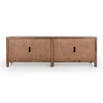 Elani Solid Wood 4dr Cabinet – Timeworn Gray Dining Storage Classic Home 18