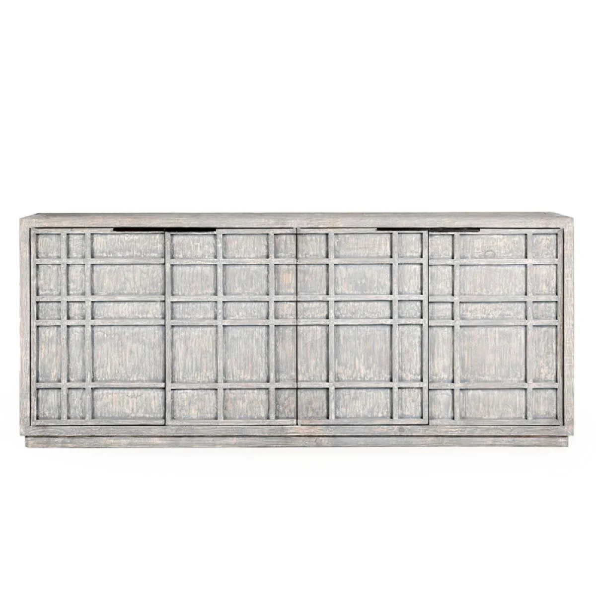 Chandler Solid Wood 4dr Cabinet Dining Storage Antique Blue 6