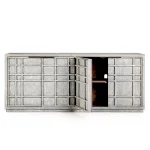 Chandler Solid Wood 4dr Cabinet Dining Storage Antique Blue 18