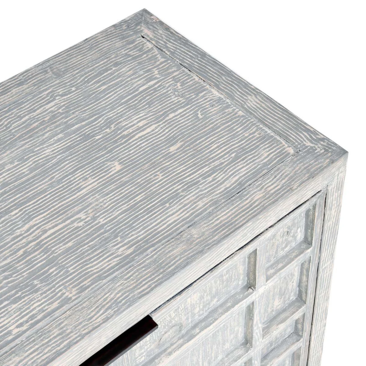 Chandler Solid Wood 4dr Cabinet Dining Storage Antique Blue 10