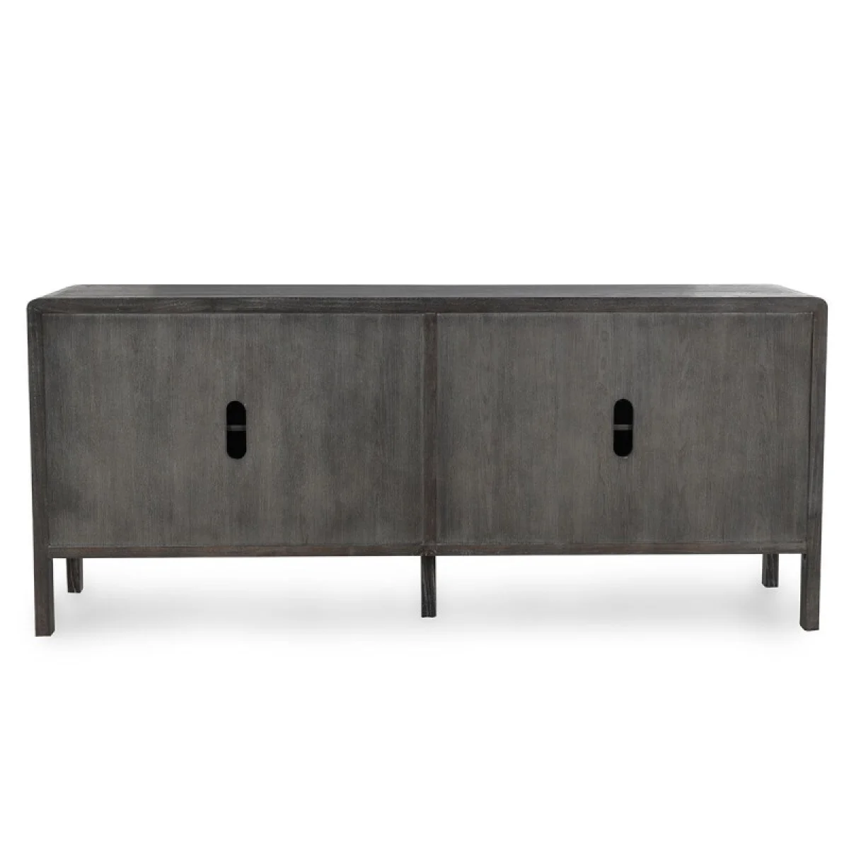 Elodie Solid Wood 4dr Cabinet Dining Storage black 10