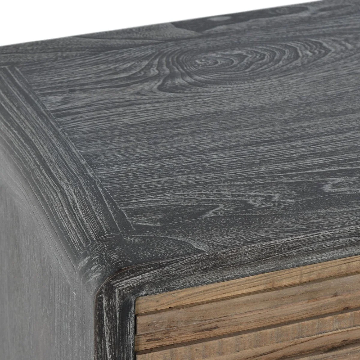 Elodie Solid Wood 4dr Cabinet Dining Storage black 11
