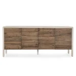 Elodie Solid Wood 4dr Cabinet – Beige-natural Dining Storage Beige/Natural 16
