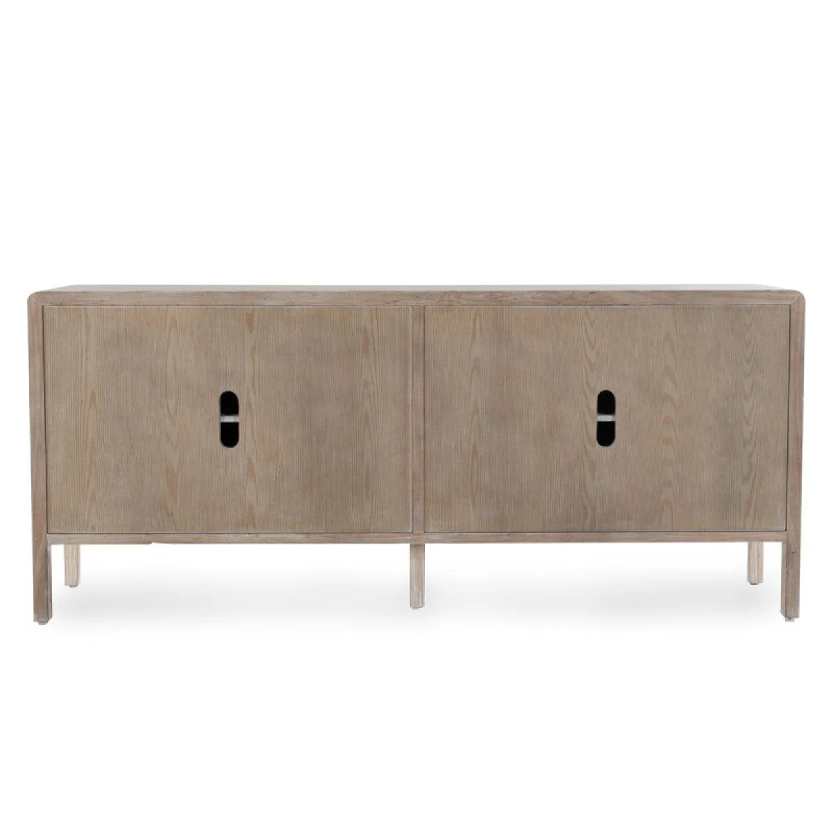 Elodie Solid Wood 4dr Cabinet – Beige-natural Dining Storage Beige/Natural 9