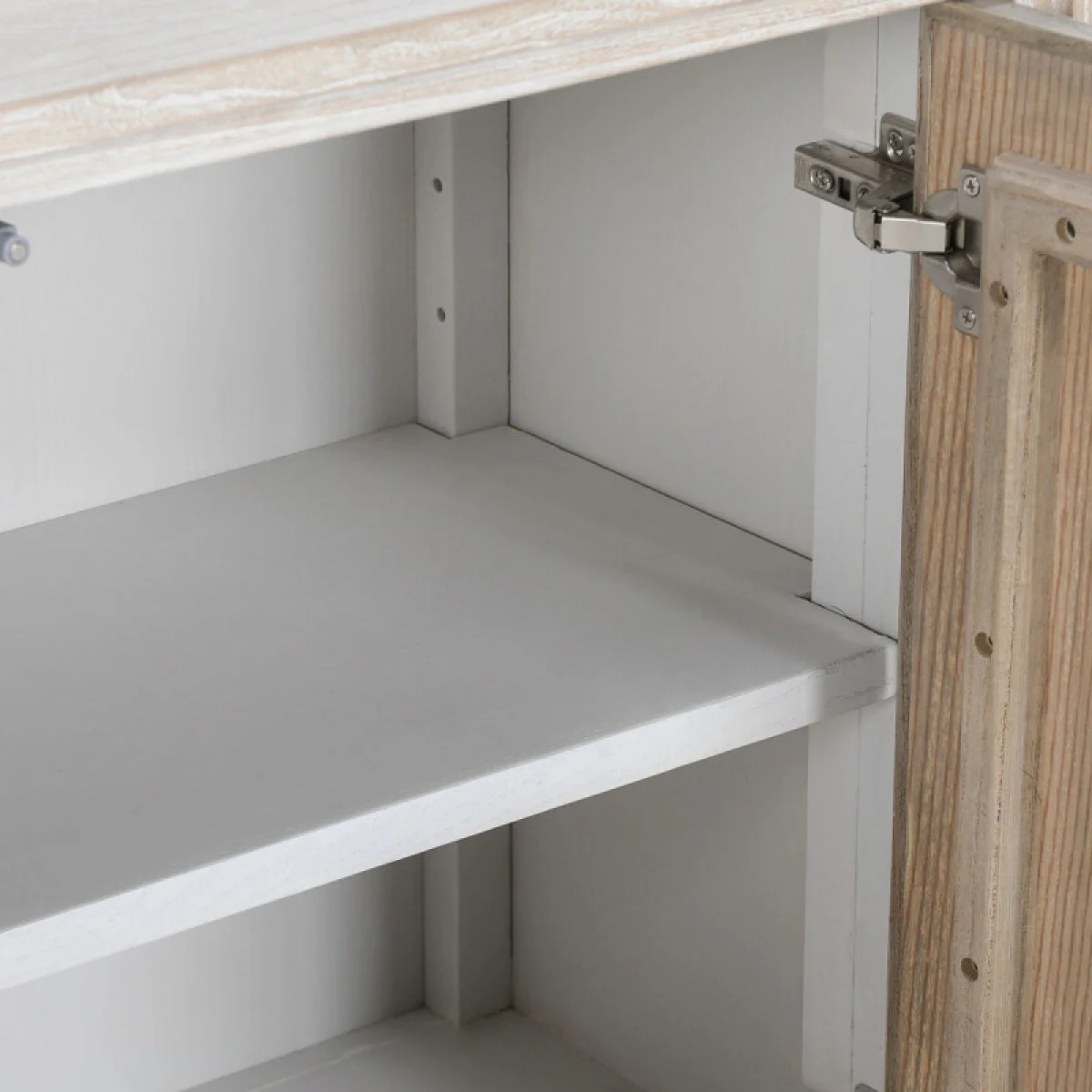 Elodie Solid Wood 4dr Cabinet – Beige-natural Dining Storage Beige/Natural 11