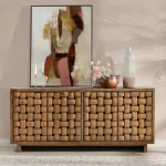 Bast Solid Wood 4dr Cabinet - Image 7