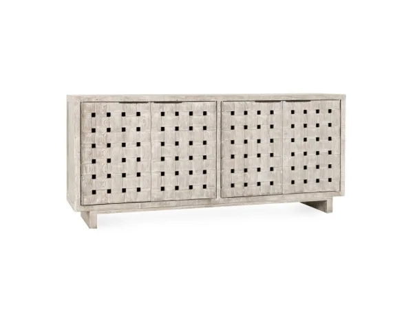 Sienna Solid Wood 4dr Cabinet Dining Storage Classic Home 26