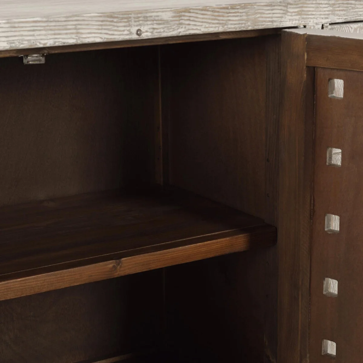 Bast Solid Wood 4dr Cabinet – Timeworn Cream Dining Storage Classic Home 11