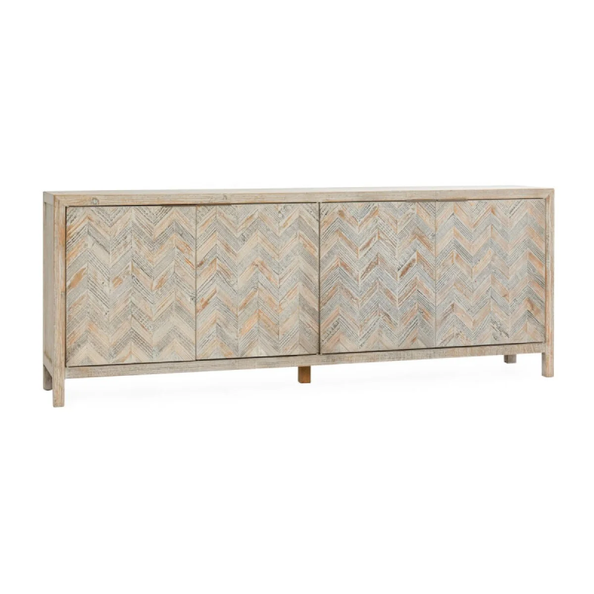 Sienna Solid Wood 4dr Cabinet Dining Storage Classic Home 4