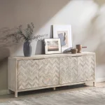 Sienna Solid Wood 4dr Cabinet Dining Storage Classic Home 23