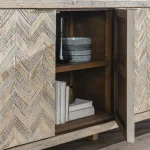 Sienna Solid Wood 4dr Cabinet Dining Storage Classic Home 25