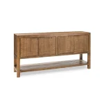 Osiris Solid Wood 4dr Cabinet Dining Storage Brown 13
