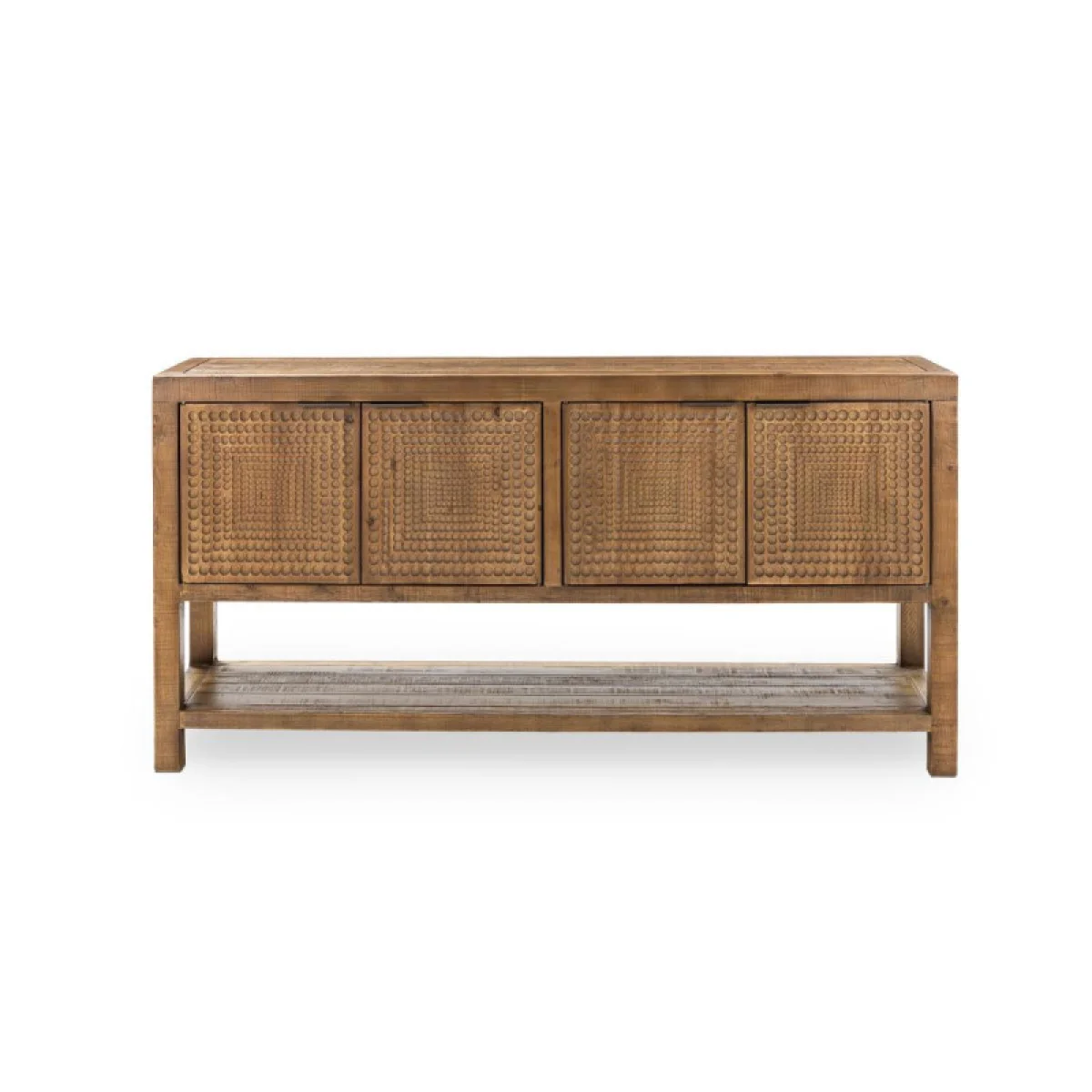 Osiris Solid Wood 4dr Cabinet Dining Storage Brown 6