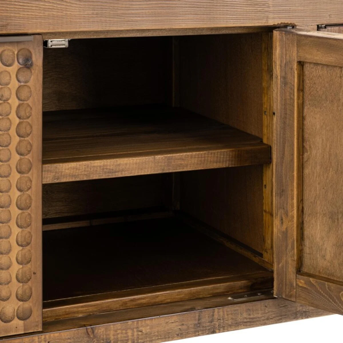 Osiris Solid Wood 4dr Cabinet Dining Storage Brown 10