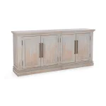 Janes Solid Wood 4dr Cabinet Dining Storage Blue Washed 14