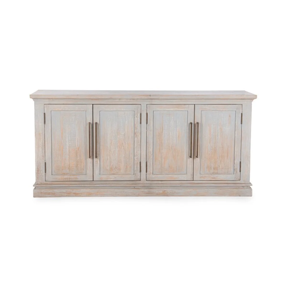 Janes Solid Wood 4dr Cabinet Dining Storage Blue Washed 6