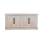 Janes Solid Wood 4dr Cabinet Dining Storage Blue Washed 16