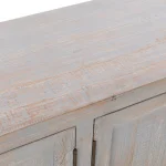 Janes Solid Wood 4dr Cabinet Dining Storage Blue Washed 20