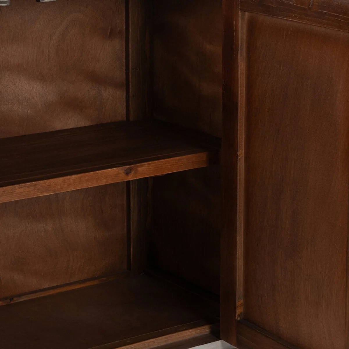 Janes Solid Wood 4dr Cabinet Dining Storage Blue Washed 12