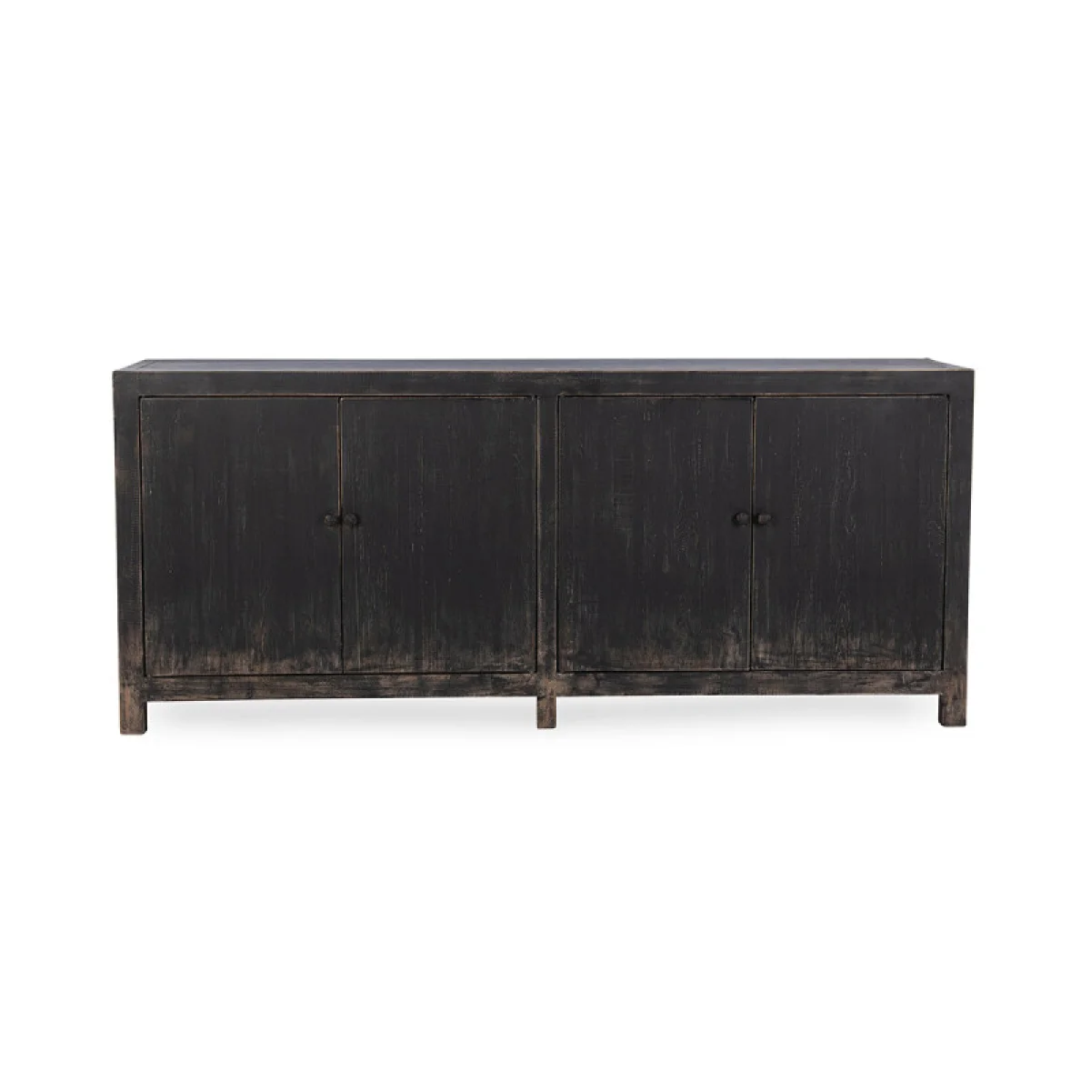 Naya Solid Wood 4dr Buffet Dining Storage black 6
