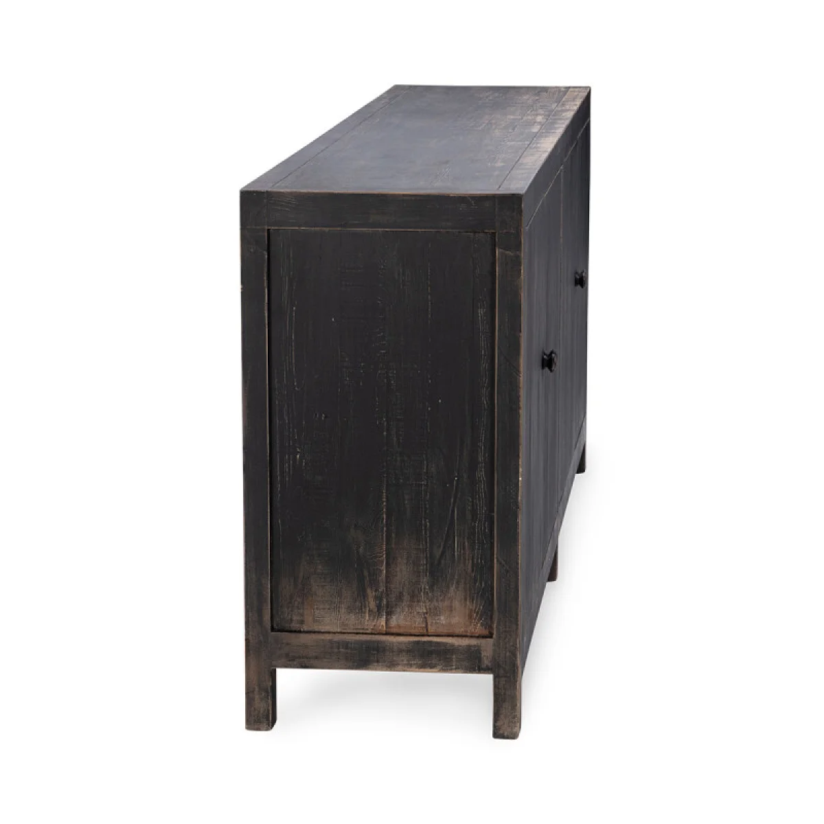 Naya Solid Wood 4dr Buffet Dining Storage black 7