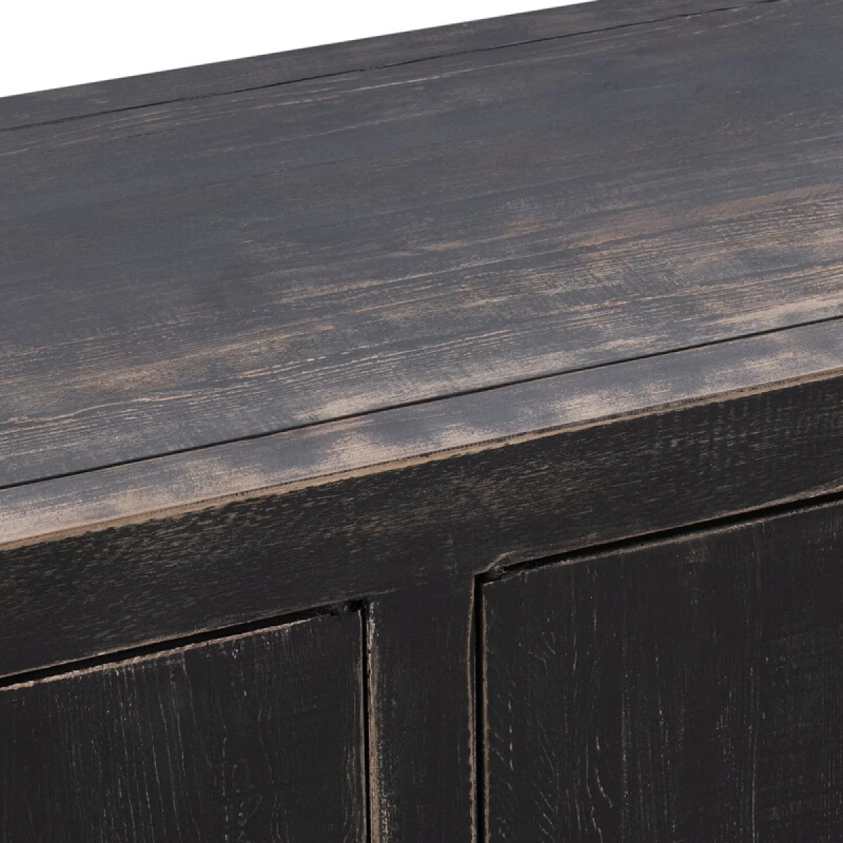 Naya Solid Wood 4dr Buffet Dining Storage black 10