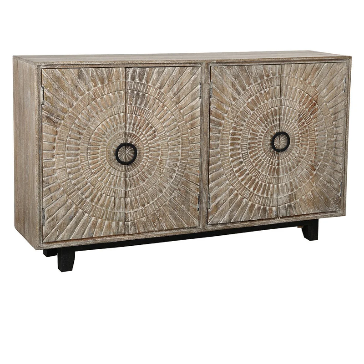 Vivienne Solid Wood 4dr Cabinet Dining Storage Classic Home 4