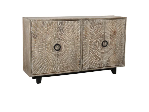 Vivienne Solid Wood 4dr Cabinet Dining Storage Classic Home