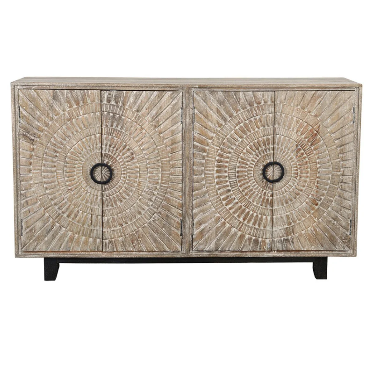 Vivienne Solid Wood 4dr Cabinet Dining Storage Classic Home 6