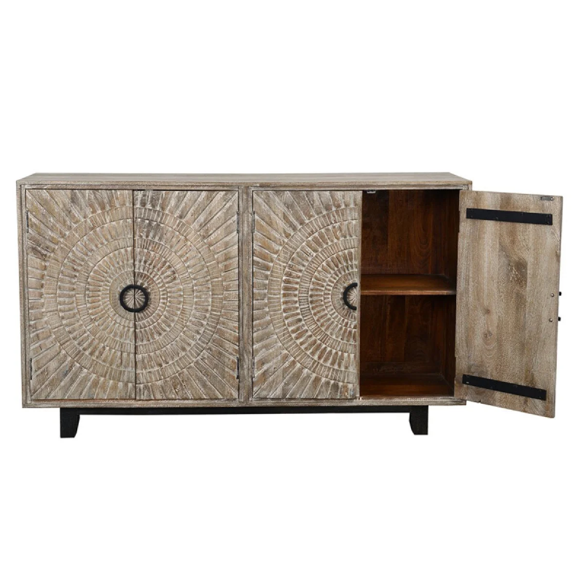 Vivienne Solid Wood 4dr Cabinet Dining Storage Classic Home 7