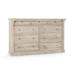 Adelaide Solid Wood 9dwr Dresser – Natural White Wash Dressers Classic Home 16