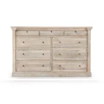Adelaide Solid Wood 9dwr Dresser – Natural White Wash Dressers Classic Home 18