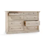Adelaide Solid Wood 9dwr Dresser – Natural White Wash Dressers Classic Home 20