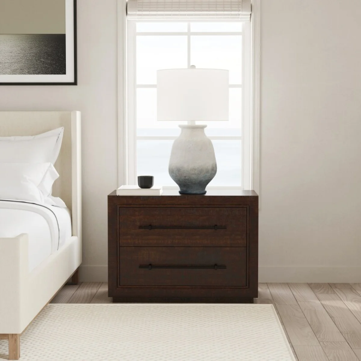 Magdalena Solid Wood 2dwr Nightstand Nightstands Brown 8