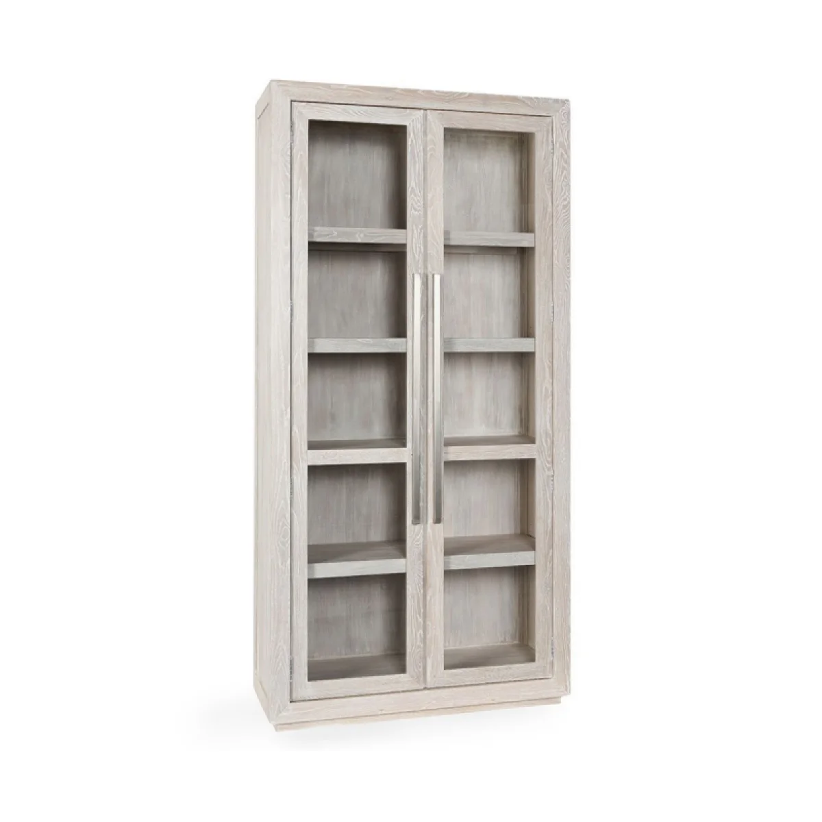 Bradley Solid Wood Tall Cabinet – White Wash Accent Furniture Accent Furniture 4