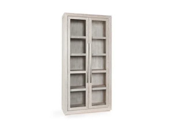 Bradley Solid Wood Tall Cabinet – White Wash Accent Furniture Accent Furniture