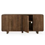 Holmes Solid Wood 4dr Buffet Dining Storage Artisan Brown 19