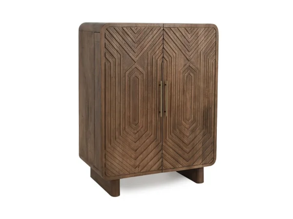 Norwood Solid Wood 4dr Buffet Dining Storage Bark Brown 22