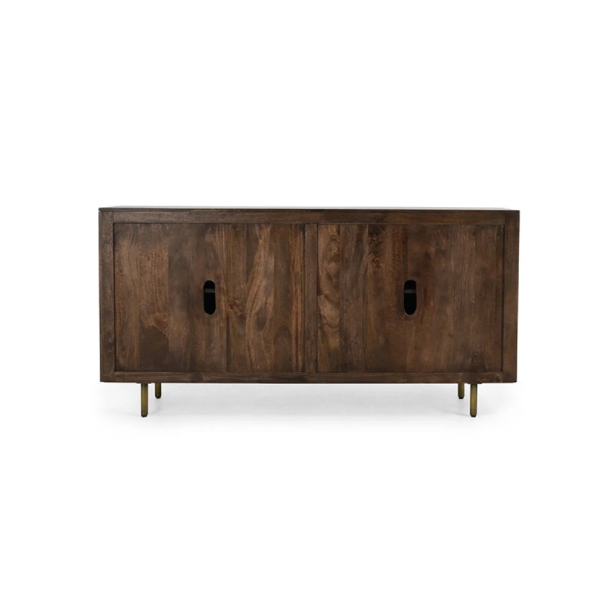 Norwood Solid Wood 4dr Buffet Dining Storage Bark Brown 8