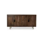 Norwood Solid Wood 4dr Buffet Dining Storage Bark Brown 17