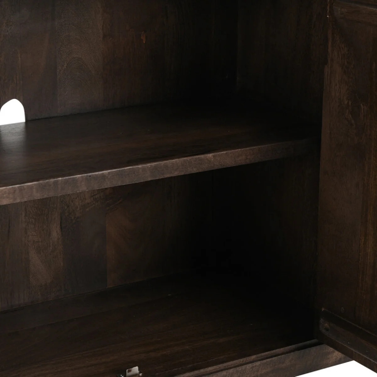 Norwood Solid Wood 4dr Buffet Dining Storage Bark Brown 10