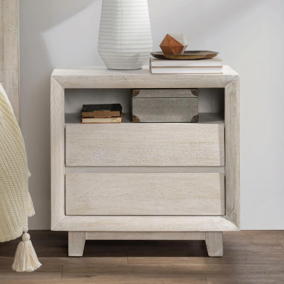 Reece Solid Wood 2dwr Nightstand Nightstands Classic Home 13