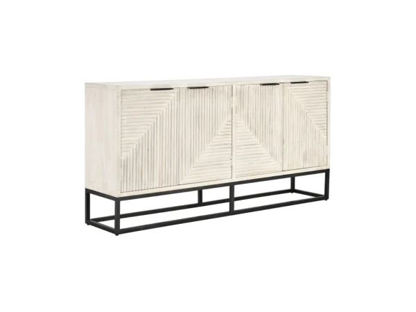 Selena Solid Wood 4dr Buffet Dining Storage Brown 22 Selena Solid Wood 4dr Buffet Dining Storage Brown 22