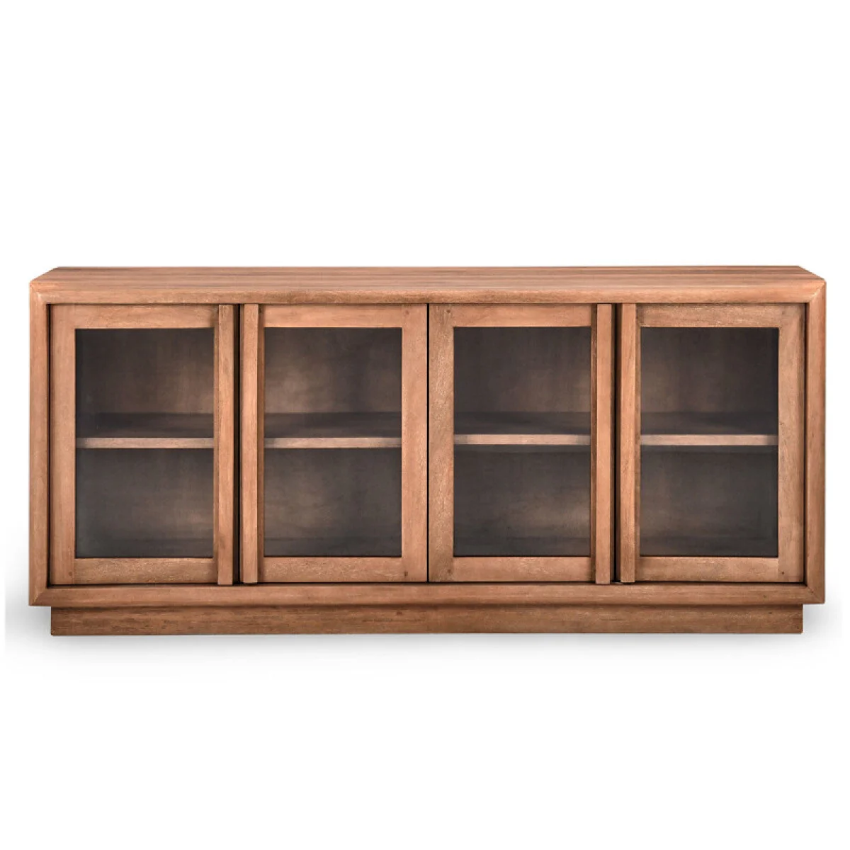 Selena Solid Wood 4dr Buffet Dining Storage Brown 6