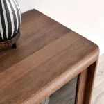 Selena Solid Wood 4dr Buffet Dining Storage Brown 20