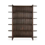 Redford 81″ Bookcase Bookcases Bark Brown 13